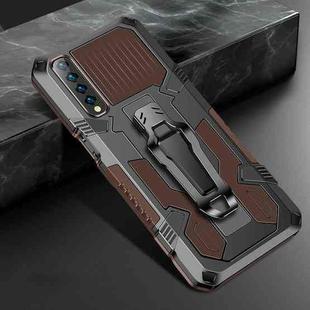 For LG  Stylo 7 Machine Armor Warrior Shockproof PC + TPU Protective Case(Coffee)