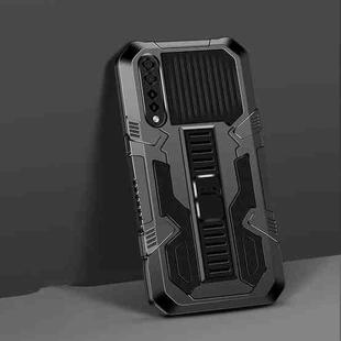 For LG Stylo 7 Vanguard Warrior All Inclusive Double-color Shockproof TPU + PC Protective Case with Holder(Black)