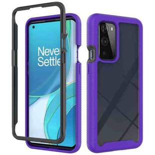 For OnePlus 9 Pro Starry Sky Solid Color Series Shockproof PC + TPU Protective Case(Purple)