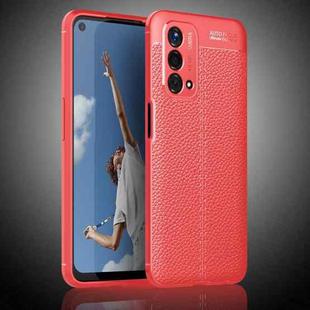 For OPPO A93 5G Litchi Texture Shockproof TPU Case(Red)