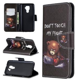 For Huawei Mate 30 Lite Colored Drawing Horizontal Flip Leather Case with Holder & Card Slots & Wallet(Little Bear)