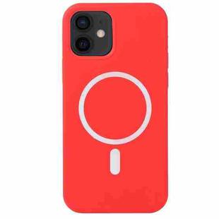 For iPhone 12 mini Nano Silicone Shockproof Magsafe Case (Red)