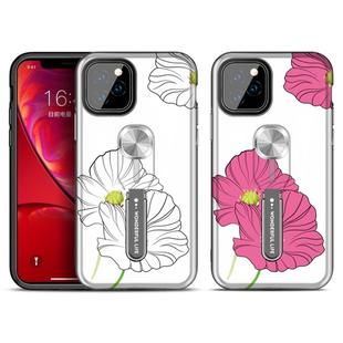 For iPhone 11 Pro Redden Series UV light Color Changing Protective Case with Ring Bracket(Lotus Leaf)