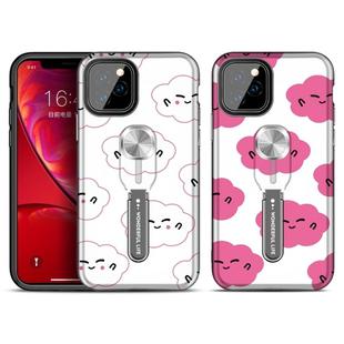 For iPhone 11 Pro Redden Series UV light Color Changing Protective Case with Ring Bracket(Cloud)