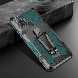 For OPPO A53 2020 / A32 Machine Armor Warrior Shockproof PC + TPU Protective Case(Army Green)