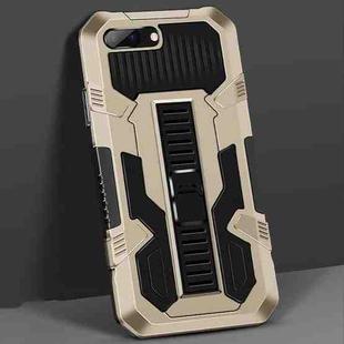 Vanguard Warrior All Inclusive Double-color Shockproof TPU + PC Protective Case with Holder For iPhone 6s Plus / 6 Plus(Gold)