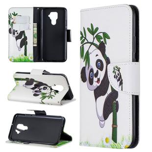 For Huawei Mate 30 Lite Pattern Colored Drawing Horizontal Flip Leather Case with Holder & Card Slots & Wallet(Panda)