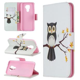 For Huawei Mate 30 Lite Pattern Colored Drawing Horizontal Flip Leather Case with Holder & Card Slots & Wallet(Eagle Tree)