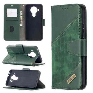 For Nokia 5.4 Matching Color Crocodile Texture Horizontal Flip PU Leather Case with Wallet & Holder & Card Slots(Green)