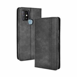 For Infinix Hot 10 / X682 Magnetic Buckle Retro Crazy Horse Texture Horizontal Flip Leather Case with Holder & Card Slots & Photo Frame(Black)