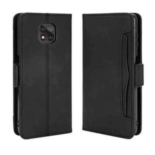 For Motorola Moto G Power 2021 Wallet Style Skin Feel Calf Pattern Leather Case with Separate Card Slots(Black)