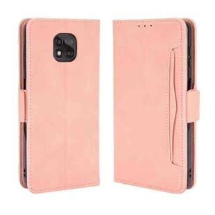 For Motorola Moto G Power 2021 Wallet Style Skin Feel Calf Pattern Leather Case with Separate Card Slots(Pink)