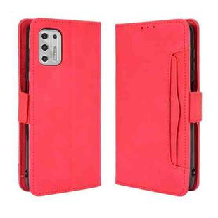 For Motorola Moto G Stylus 2021 Wallet Style Skin Feel Calf Pattern Leather Case with Separate Card Slots(Red)