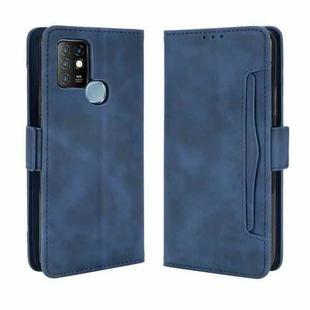 For Infinix Hot 10 / X682 Wallet Style Skin Feel Calf Pattern Leather Case with Separate Card Slots(Blue)