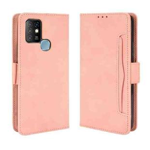 For Infinix Hot 10 / X682 Wallet Style Skin Feel Calf Pattern Leather Case with Separate Card Slots(Pink)