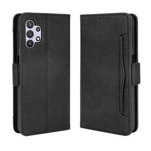 For Samsung Galaxy A32 5G Wallet Style Skin Feel Calf Pattern Leather Case with Separate Card Slots(Black)