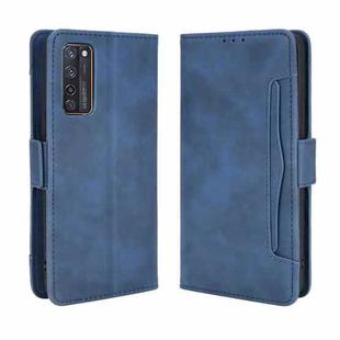 For ZTE Axon 20 5G / Axon 20 4G Wallet Style Skin Feel Calf Pattern Leather Case with Separate Card Slots(Blue)