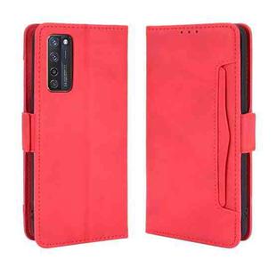 For ZTE Axon 20 5G / Axon 20 4G Wallet Style Skin Feel Calf Pattern Leather Case with Separate Card Slots(Red)