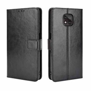 For Motorola Moto G Power 2021 Retro Crazy Horse Texture Horizontal Flip Leather Case with Holder & Card Slots & Lanyard(Black)