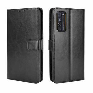 For ZTE Axon 20 5G / Axon 20 4G Retro Crazy Horse Texture Horizontal Flip Leather Case with Holder & Card Slots & Lanyard(Black)