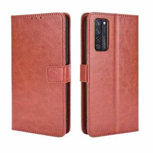 For ZTE Axon 20 5G / Axon 20 4G Retro Crazy Horse Texture Horizontal Flip Leather Case with Holder & Card Slots & Lanyard(Brown)