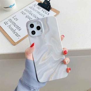 Marble Pattern TPU Protective Case For iPhone 12 / 12 Pro(White)