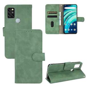For UMIDIGI A9 Pro Solid Color Skin Feel Magnetic Buckle Horizontal Flip Calf Texture PU Leather Case with Holder & Card Slots & Wallet(Green)