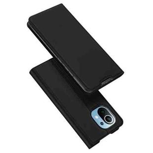 For Xiaomi Mi 11 DUX DUCIS Skin Pro Series Horizontal Flip PU + TPU Leather Case with Holder & Card Slots(Black)