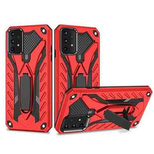 For Samsung Galaxy A52 5G / 4G Shockproof TPU + PC Protective Case with Holder(Red)