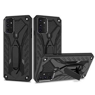 For Samsung Galaxy A72 5G / 4G Shockproof TPU + PC Protective Case with Holder(Black)