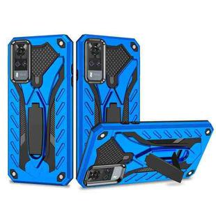 For vivo Y51 Shockproof TPU + PC Protective Case with Holder(Blue)