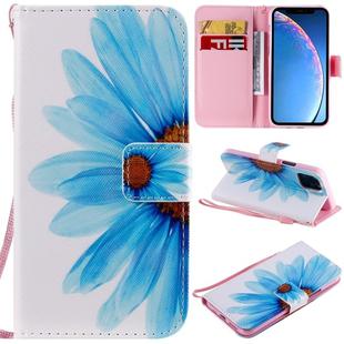 For iPhone 11 Pro Painted Pattern Horizontal Flip Leather Case, with Wallet & Holder & Card Slots & Lanyard(Sunflower)