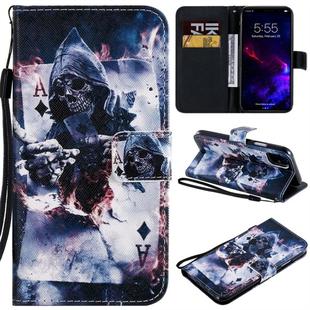 For iPhone 11 Painted Pattern Horizontal Flip Leather Case, with Wallet & Holder & Card Slots & Lanyard(Magician)