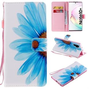 For Galaxy Note 10 Plus Painted Pattern Horizontal Flip Leather Case, with Wallet & Holder & Card Slots & Lanyard(Sunflower)