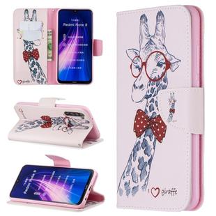For Xiaomi Redmi Note 8 Colored Drawing Horizontal Flip Leather Case with Holder & Card Slots & Wallet(Deer)