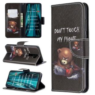 For Xiaomi Redmi Note 8 Pro Colored Drawing Horizontal Flip Leather Case with Holder & Card Slots & Wallet(Little Bear)