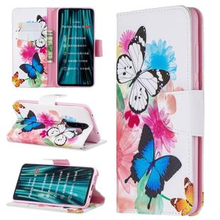 For Huawei Mate 30 Pro Colored Drawing Horizontal Flip Leather Case with Holder & Card Slots & Wallet(Two Butterfly)