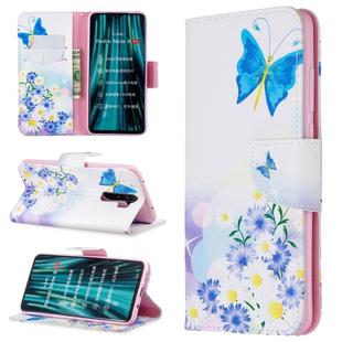 For Huawei Mate 30 Pro Colored Drawing Horizontal Flip Leather Case with Holder & Card Slots & Wallet(Butterfly Flowers)