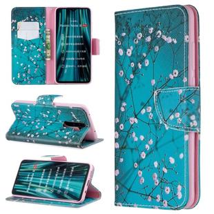 For Huawei Mate 30 Pro Colored Drawing Horizontal Flip Leather Case with Holder & Card Slots & Wallet(Plum Blossom)