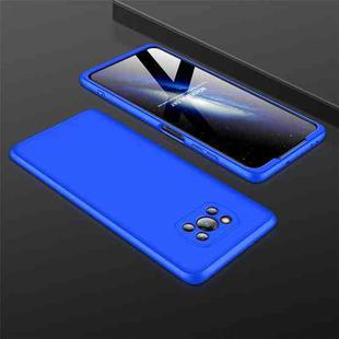For Xiaomi Poco X3 NFC GKK Three Stage Splicing Full Coverage PC Case(Blue)