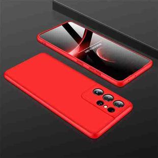 For Samsung Galaxy S21 Ultra 5G GKK Three Stage Splicing Full Coverage PC Case(Red)
