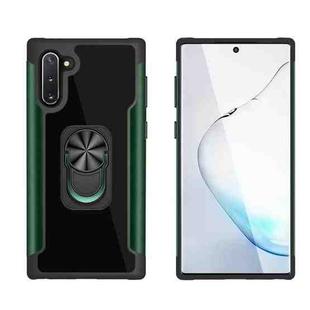 For Samsung Galaxy Note 10 PC +TPU + Metal Shockproof Protective Case with Ring Holder(Green)