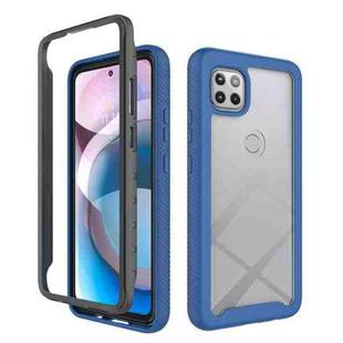 For Motorola Moto One 5G Ace Starry Sky Solid Color Series Shockproof PC + TPU Protective Case(Royal Blue)