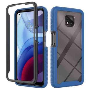 For Motorola Moto G Power (2021) Starry Sky Solid Color Series Shockproof PC + TPU Protective Case(Royal Blue)