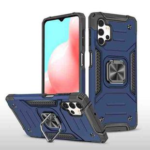 For Samsung Galaxy A32 5G Magnetic Armor Shockproof TPU + PC Case with Metal Ring Holder(Blue)