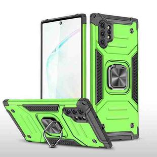 For Samsung Galaxy Note 10 Plus Magnetic Armor Shockproof TPU + PC Case with Metal Ring Holder(Green)