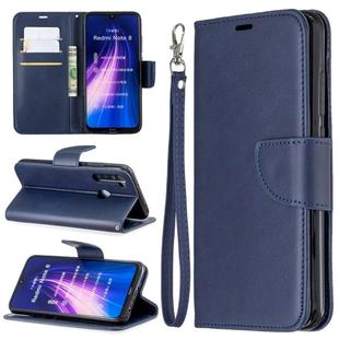 For Huawei Mate 30 Pro Retro Lambskin Texture Pure Color Horizontal Flip PU Leather Case with Holder & Card Slots & Wallet & Lanyard(Blue)