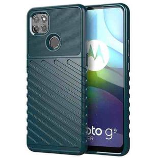 For Motorola Moto G9 Power Thunderbolt Shockproof TPU Protective Soft Case(Green)