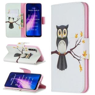 For Xiaomi Redmi Note 8 Colored Drawing Horizontal Flip Leather Case with Holder & Card Slots & Wallet(Eagle Tree)
