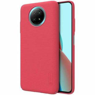For Xiaomi Redmi Note 9 5G NILLKIN Frosted Concave-convex Texture PC Protective Case(Red)